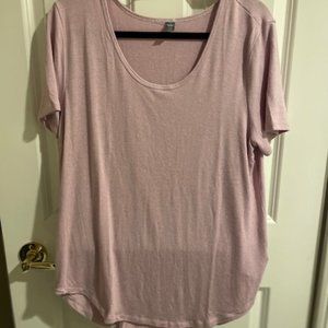 LIght Pink Short Sleeved Knit top NWT